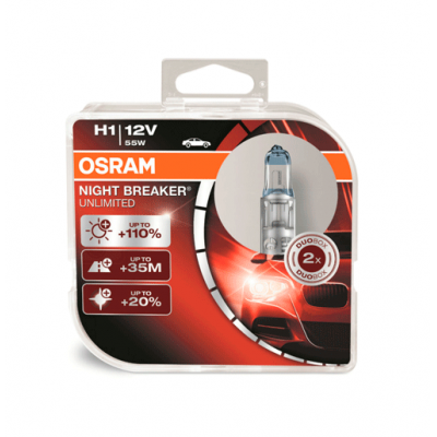 Галогеновые лампы Osram Night Breaker Unlimited H1